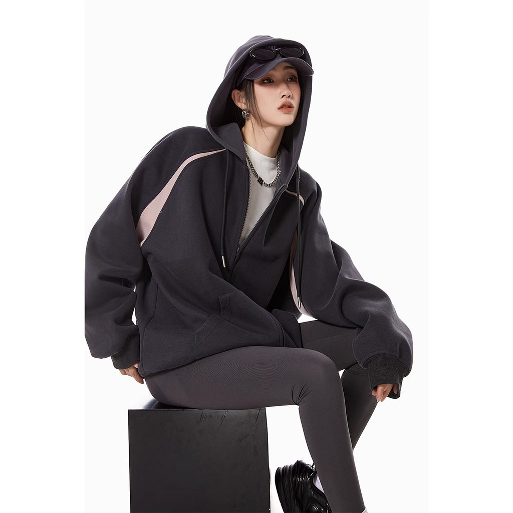 ATHLEISURE Contrast Stripe Hoodie