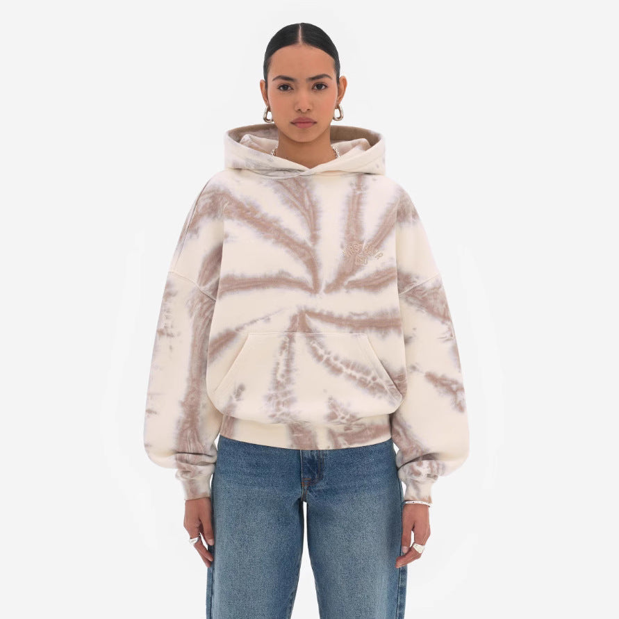 AURA STORM – Tie-Dye Plush Hoodie