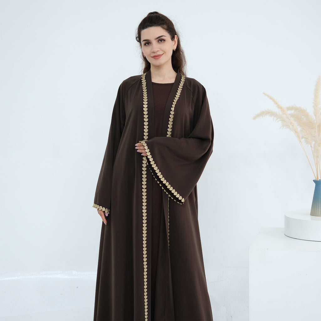 The Amal Regal Trim Maxi Abaya