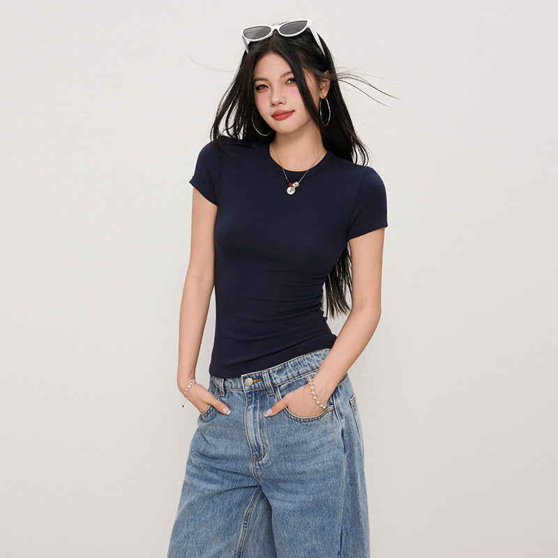 ESSENTIAL Ribbed Cotton Tee