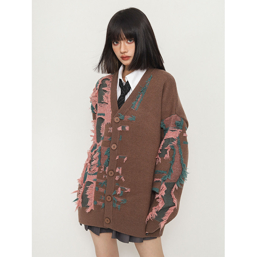 ARTISAN Frayed Detail Cardigan