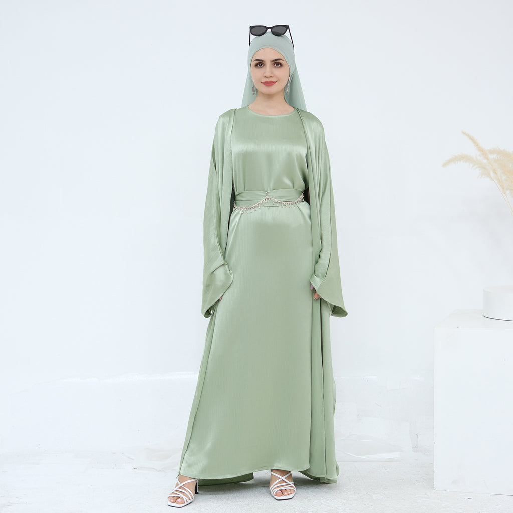 The Samira Satin-Flow Maxi Dress