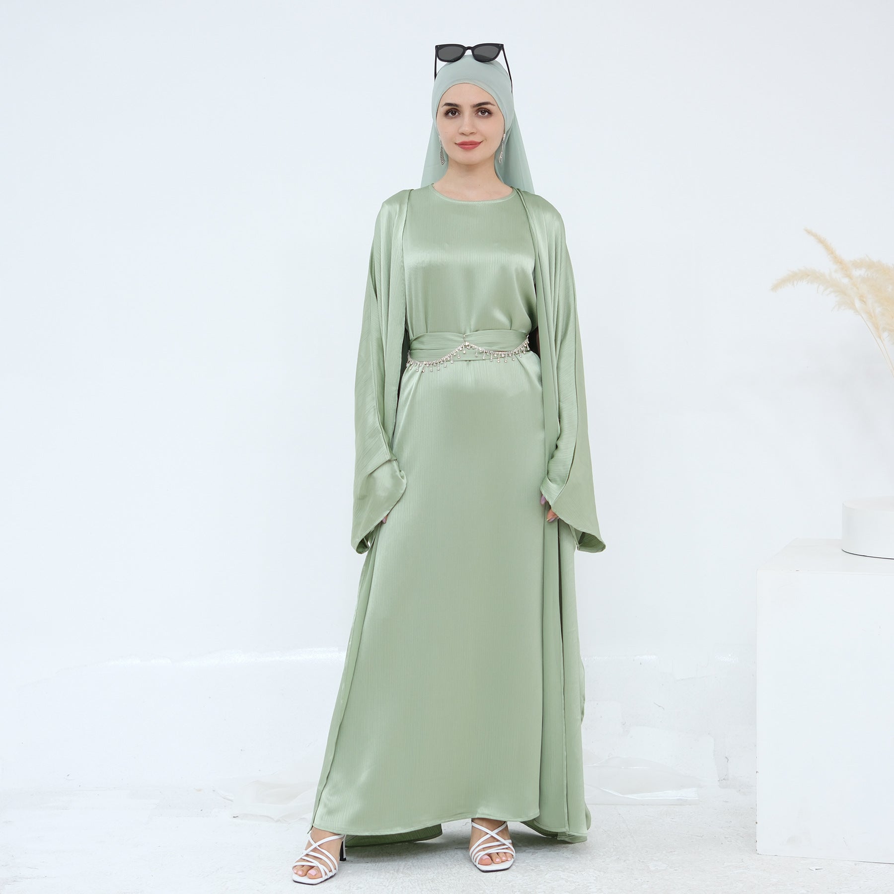 The Samira Satin-Flow Maxi Dress