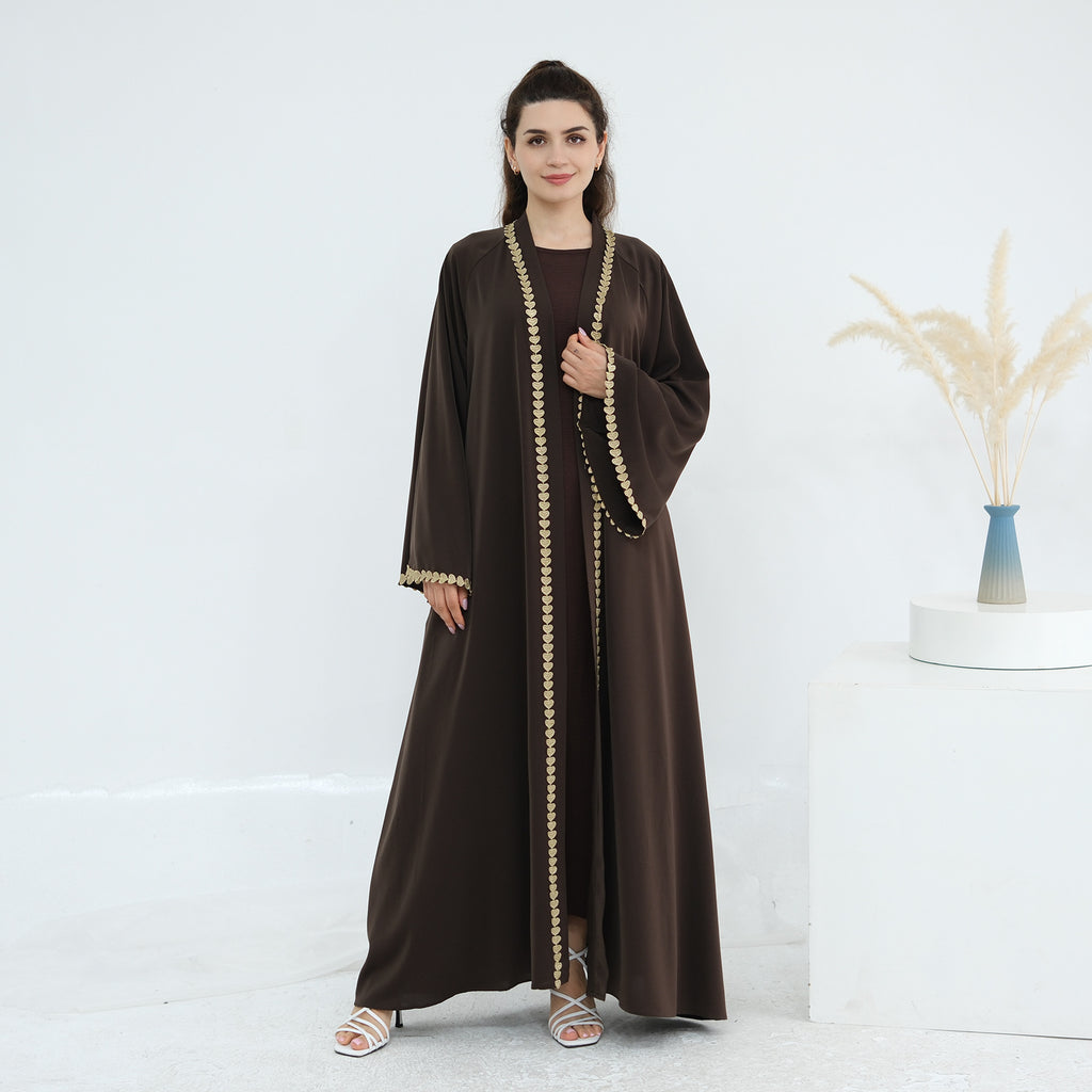 The Amal Regal Trim Maxi Abaya
