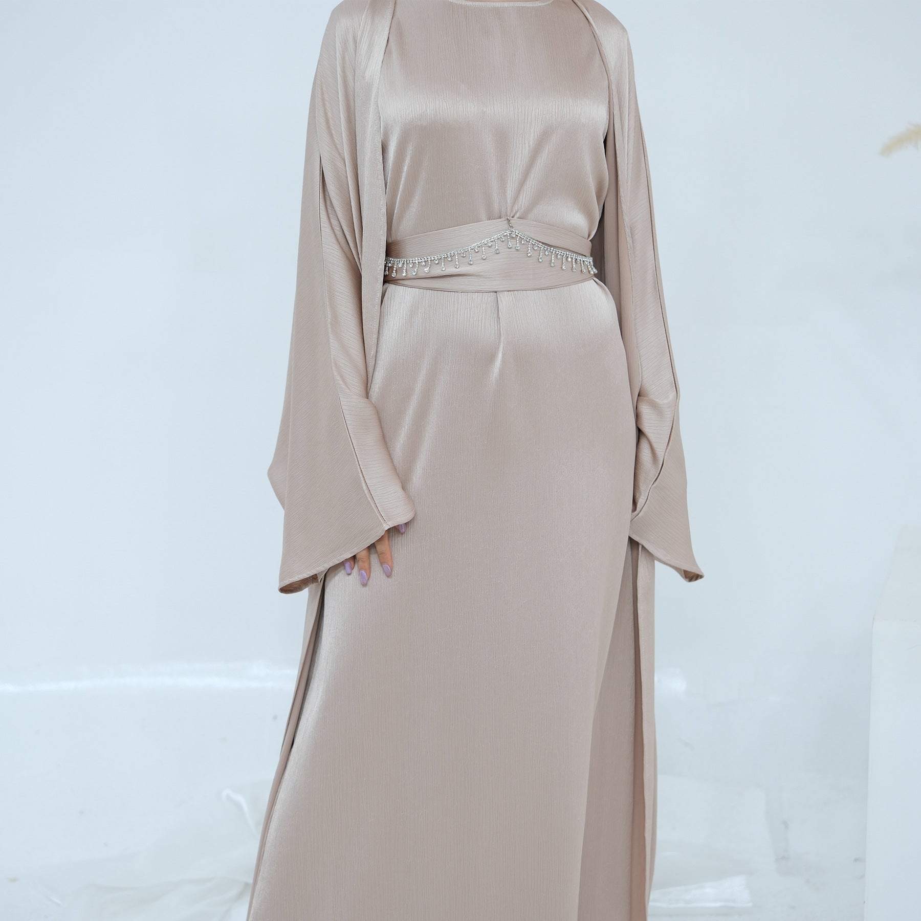 The Samira Satin-Flow Maxi Dress