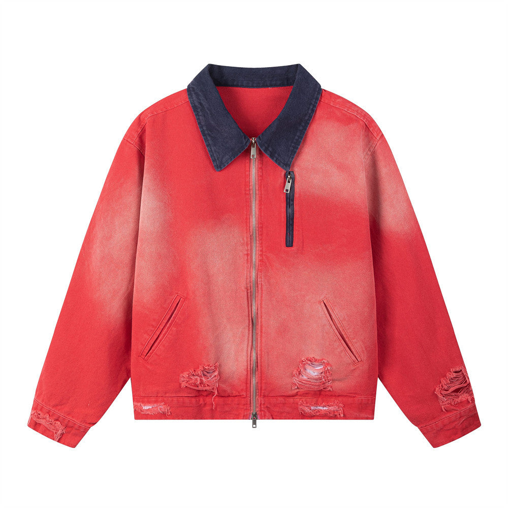 KANIENE SprayTorn – Spray-Painted Destroy Jacket