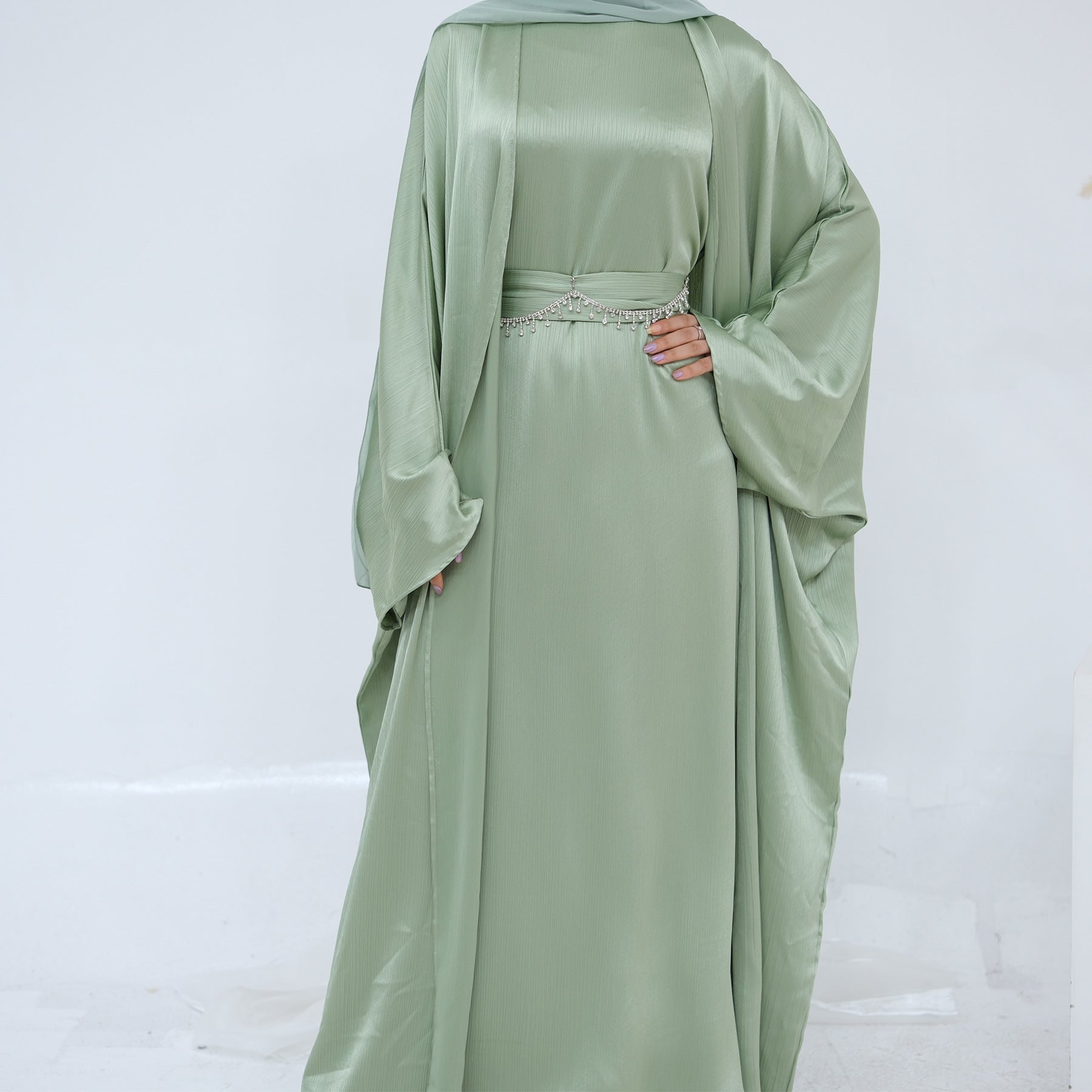 The Samira Satin-Flow Maxi Dress