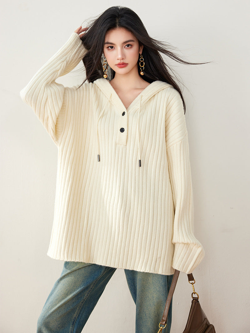 AURORA Tie-Dye Slub Cotton Sweater