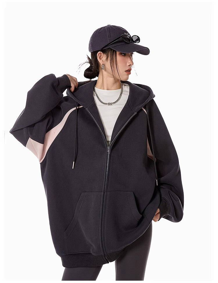 ATHLEISURE Contrast Stripe Hoodie