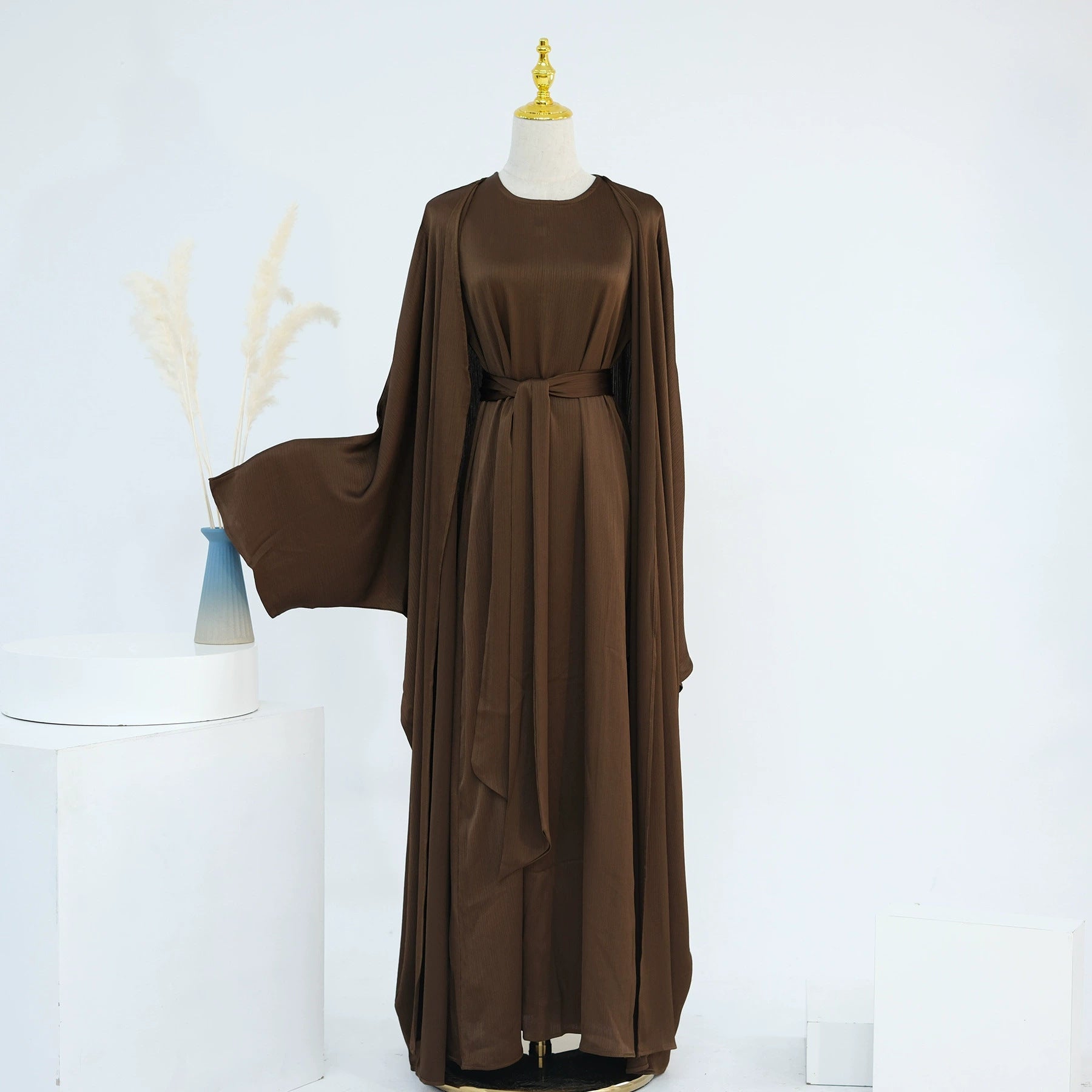 The Samira Satin-Flow Maxi Dress