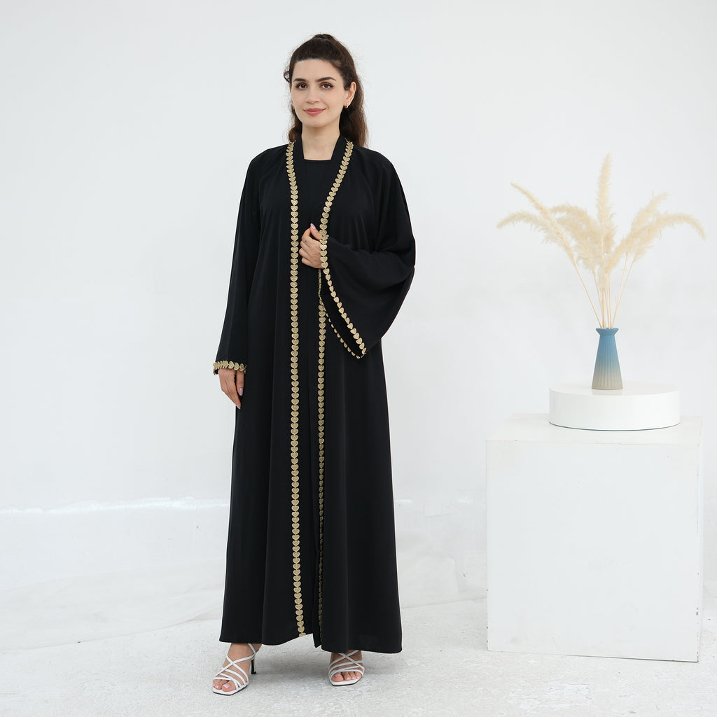 The Amal Regal Trim Maxi Abaya