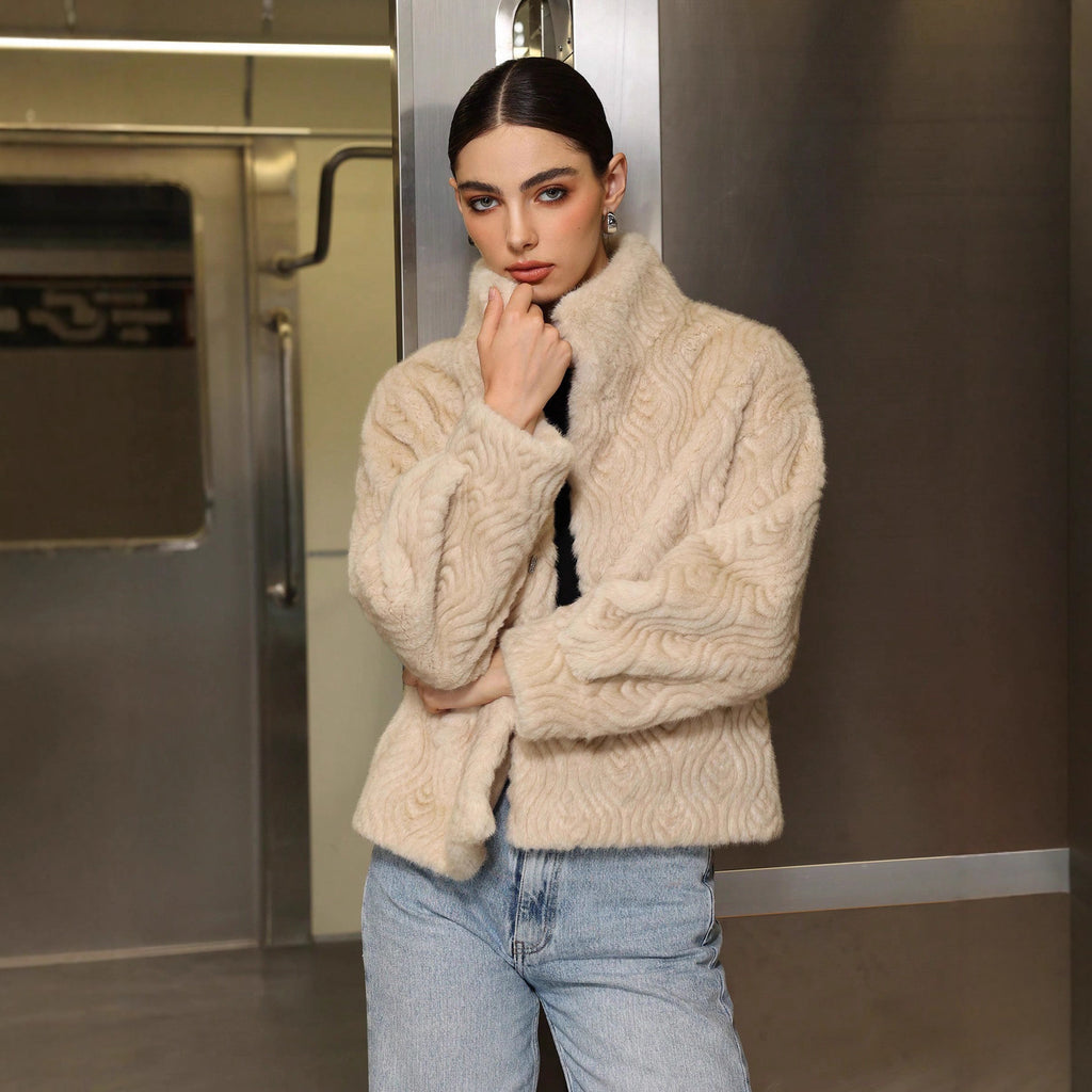 EIRA Faux-Fur Textured Jacket